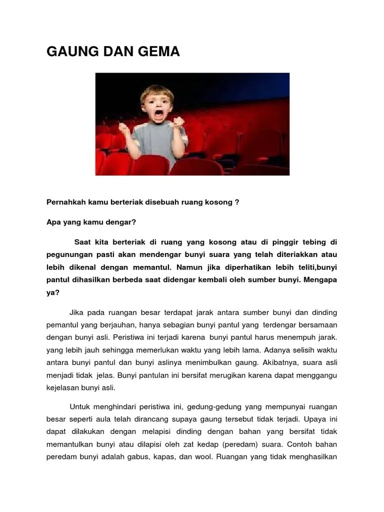 Gaung Dan Gema | PDF