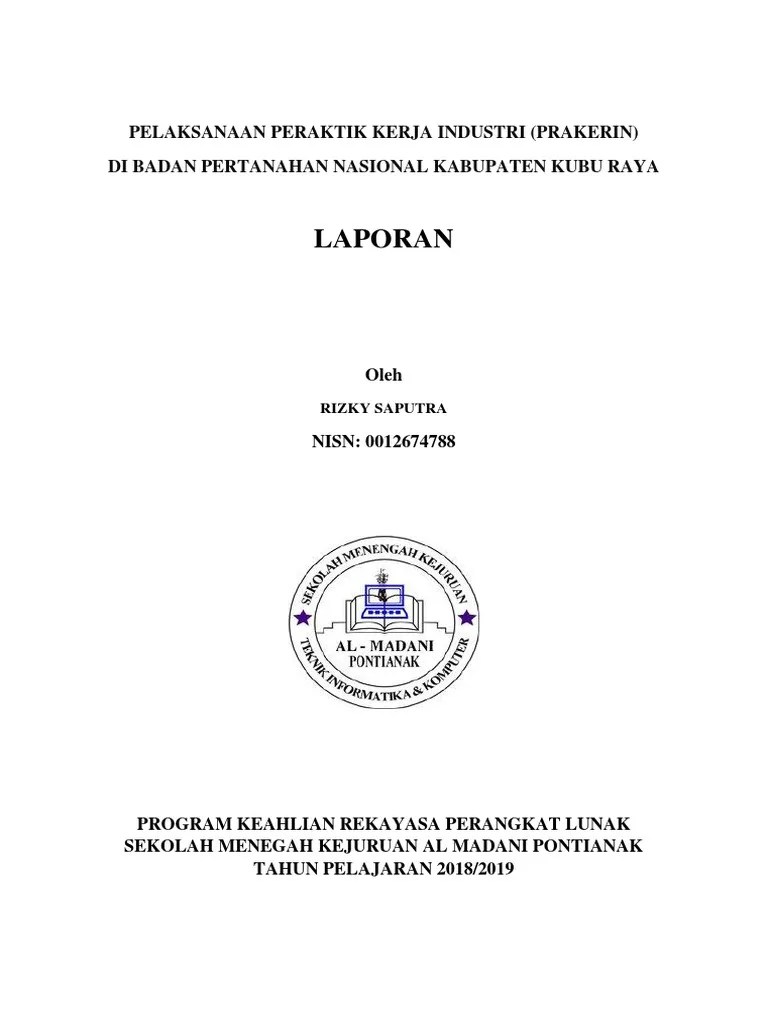 Laporan Kerja Praktek Badan Pertanahan Nasional Seputar Laporan