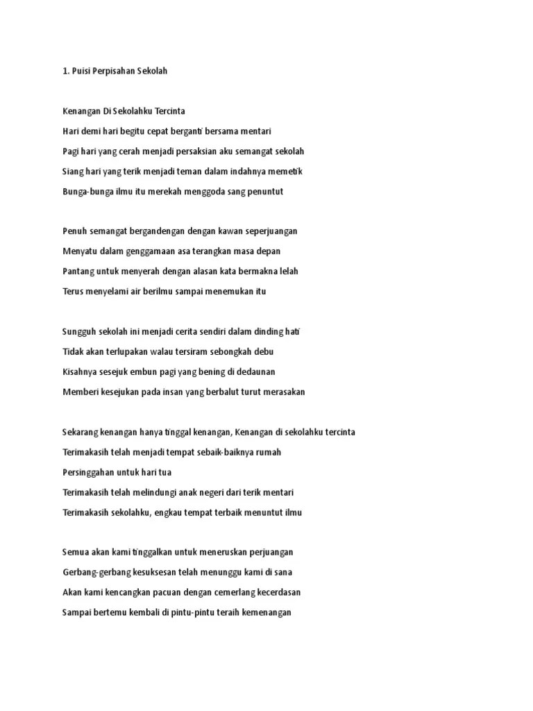 Puisi Perpisahan | PDF