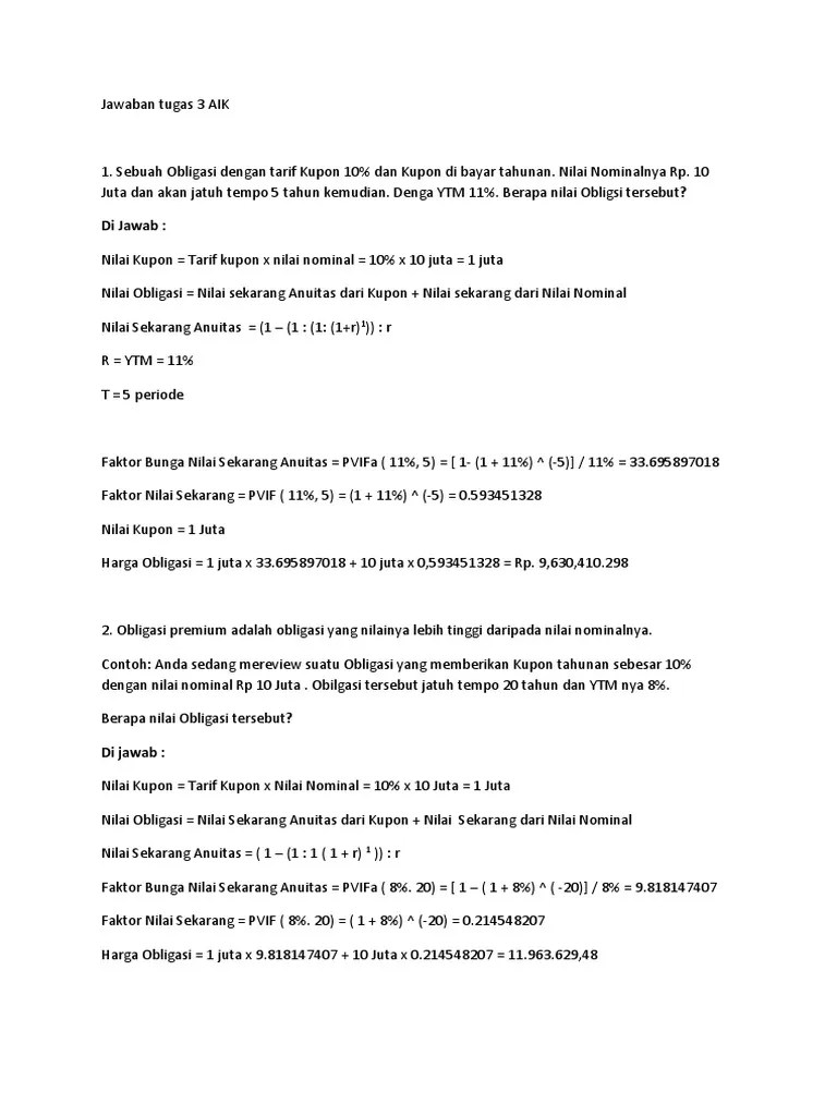 Jawaban Tugas 3 AIK | PDF