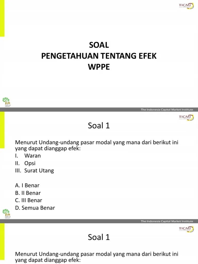 SOAL WPPEPTE