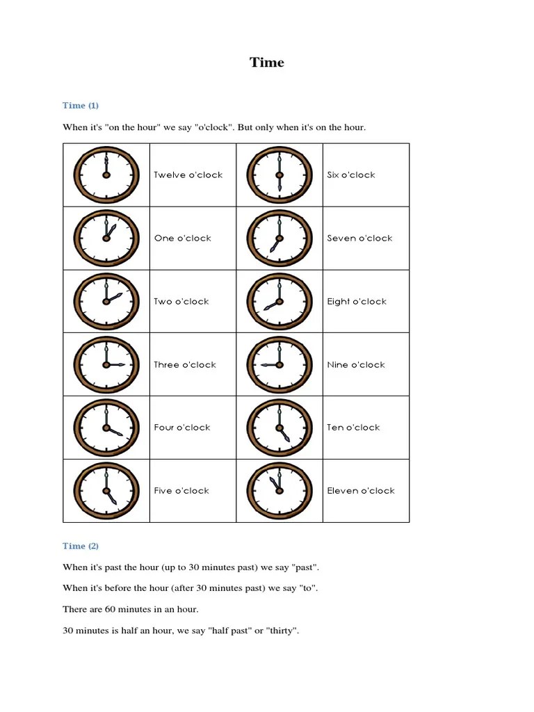 Time (1) Twelve O'clock Six O'clock PDF Spacetime Astronomy