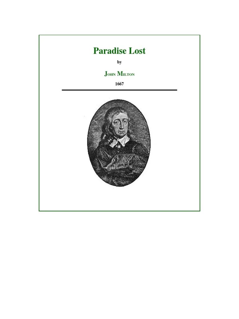 Paradise Lost PDF Mythology