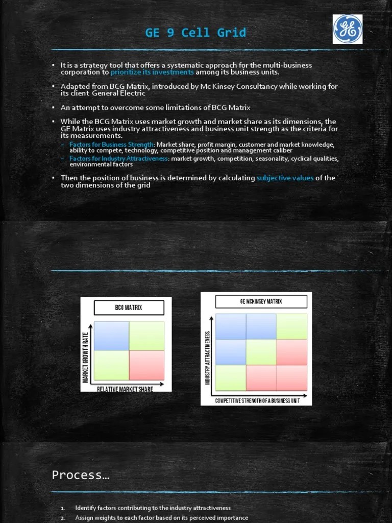 GE 9 Cell Matrix PDF Economic Growth Business