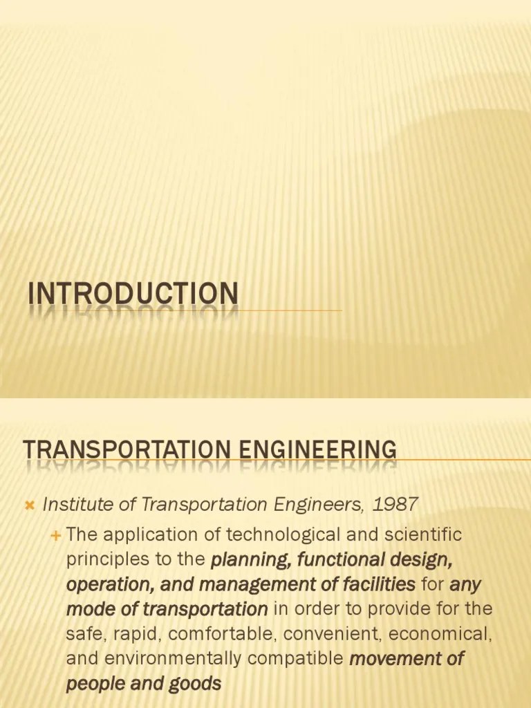 1. Introduction to Transportation Engineering.pdf Mode Of Transport