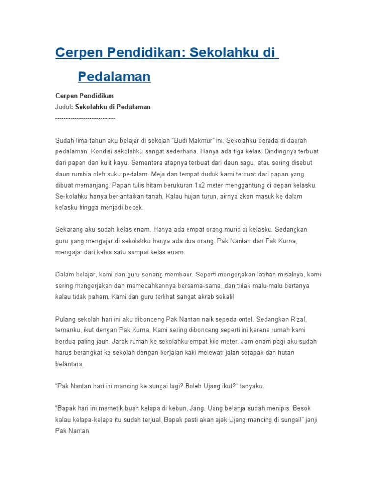 Cerpen Pendidikan