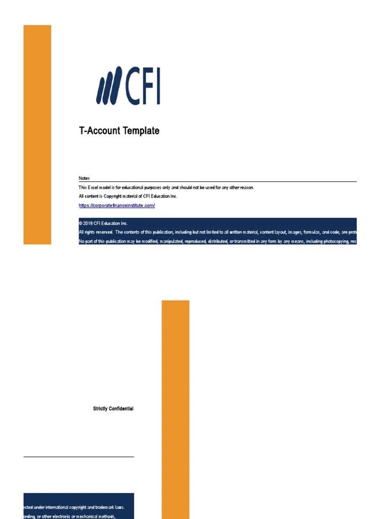 T Account Template PDF