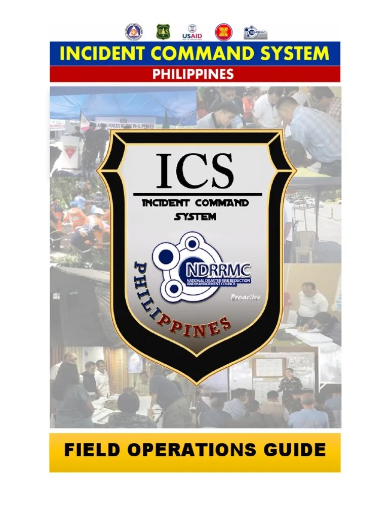 Field Operations Guide Incident Command System Incident Management