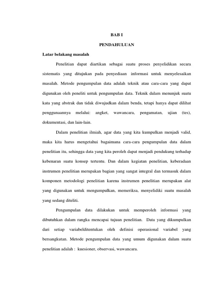 Makalah Pengumpulan Data | PDF