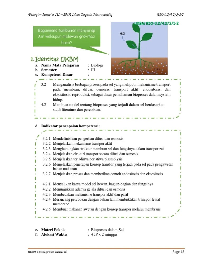 UKBM 2 Bioproses Sel (18-27) | PDF