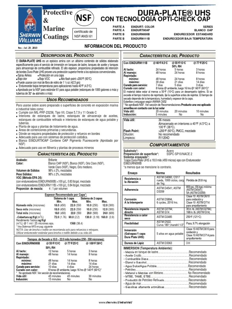 Duraplate UHS PDF Acero Petróleo