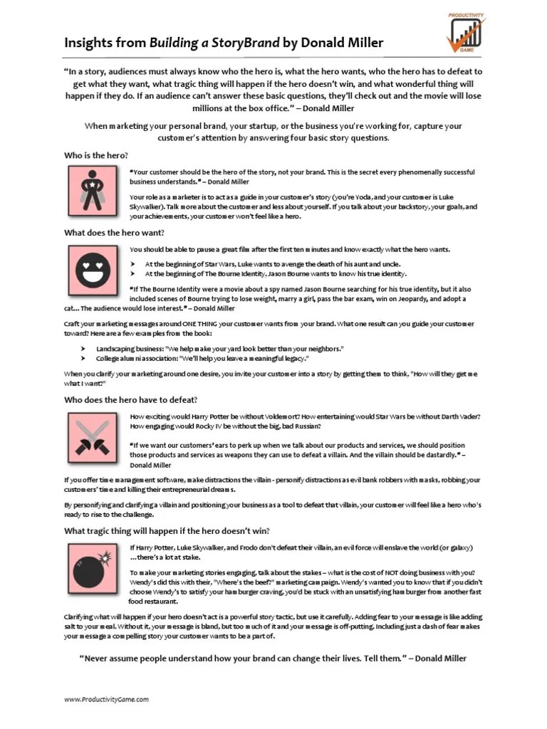 Building A StoryBrand PDF | PDF