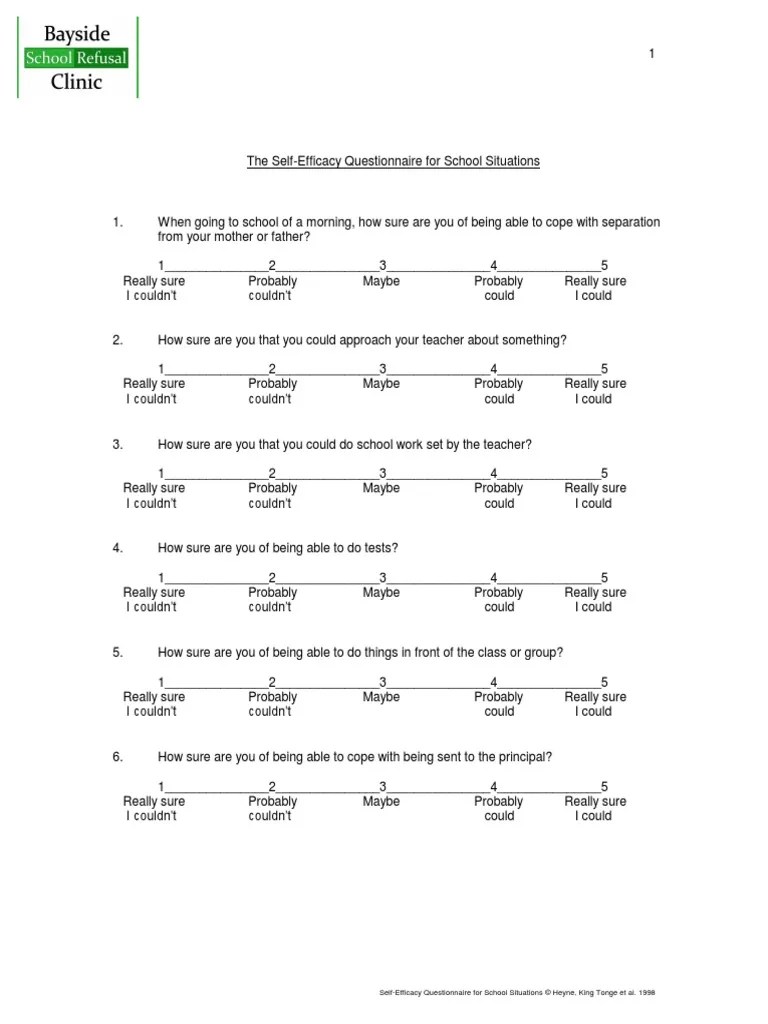 The SelfEfficacy Questionnaire for School Situations.pdf Psychology