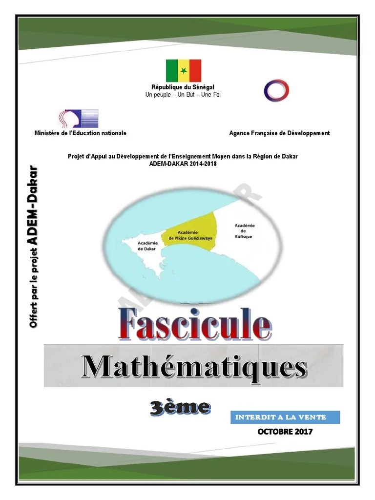 Livre De Maths 3eme Myriade Pdf