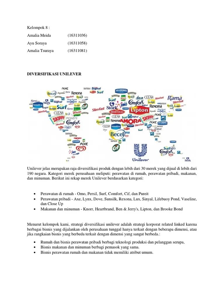 Diversifikasi Unilever | PDF
