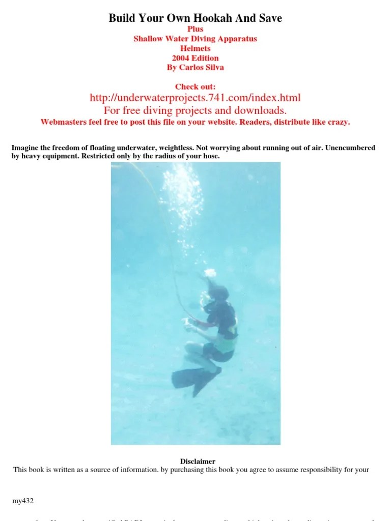 Build Hookah 1 Scuba Diving Underwater Diving