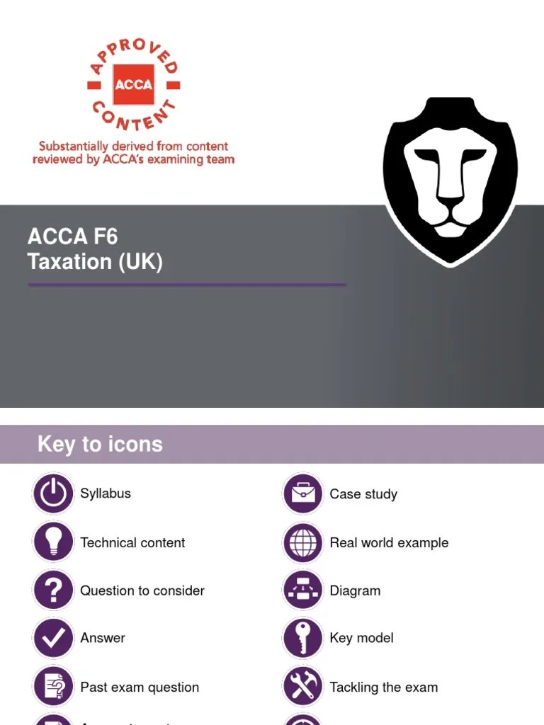 Acca f6 Taxation Fa 2017 Cts Tax Avoidance Taxes