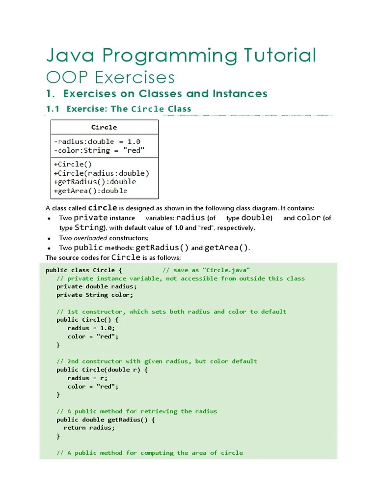 Java_Programming_Tutorial_OOP_Exercises.docx Inheritance (Object