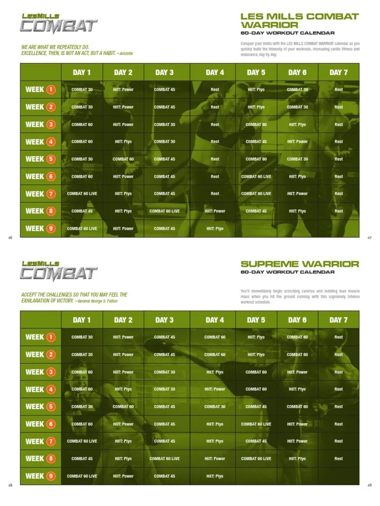 LMC Workout Calendars PDF PDF Hobbies Recreation