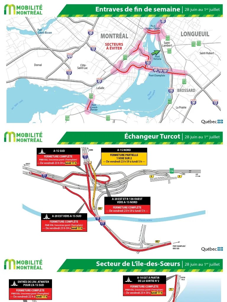 Maps of Road closures
