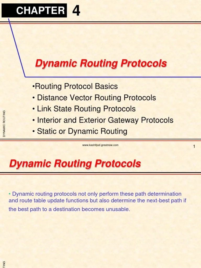 Understanding Dynamic Routing Protocols A Technical Overview of