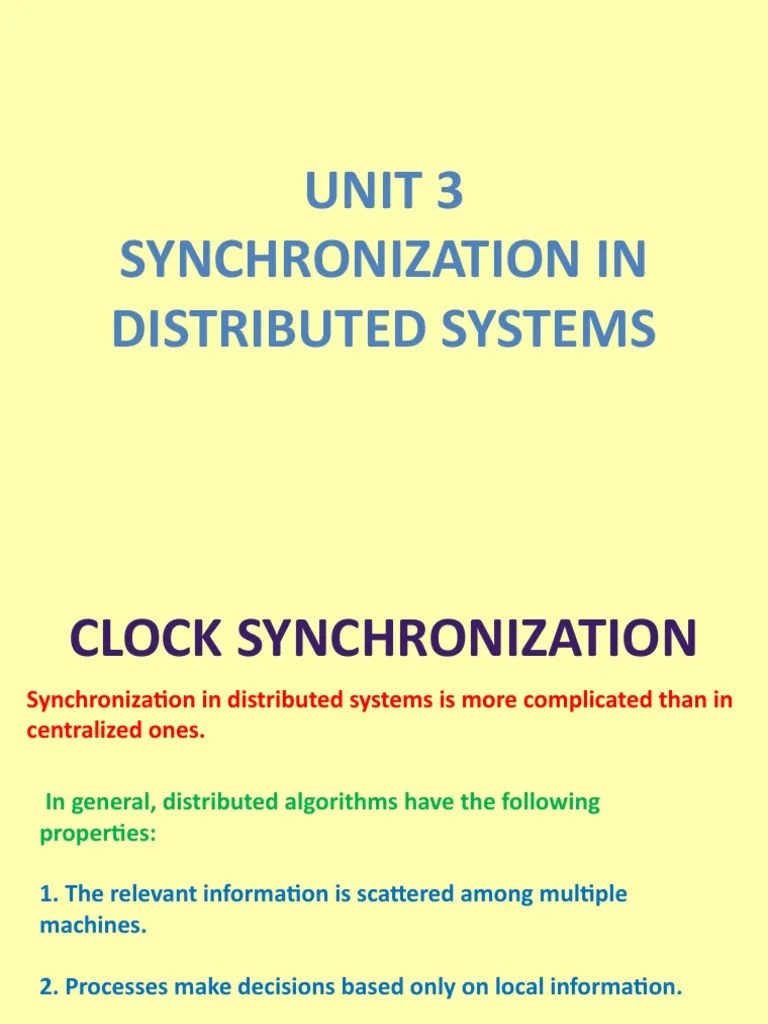 Logical Clocks A Method for Achieving Clock Synchronization in