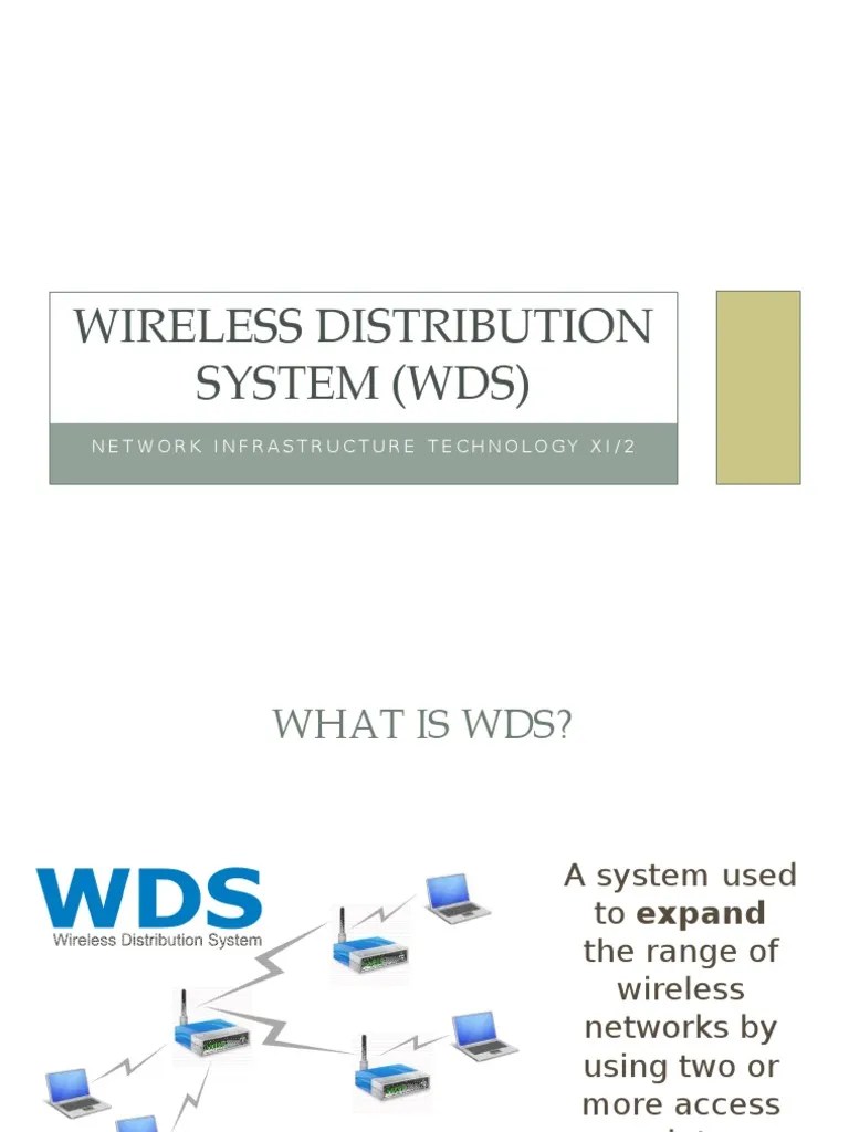 Wireless Distribution System (WDS) | PDF