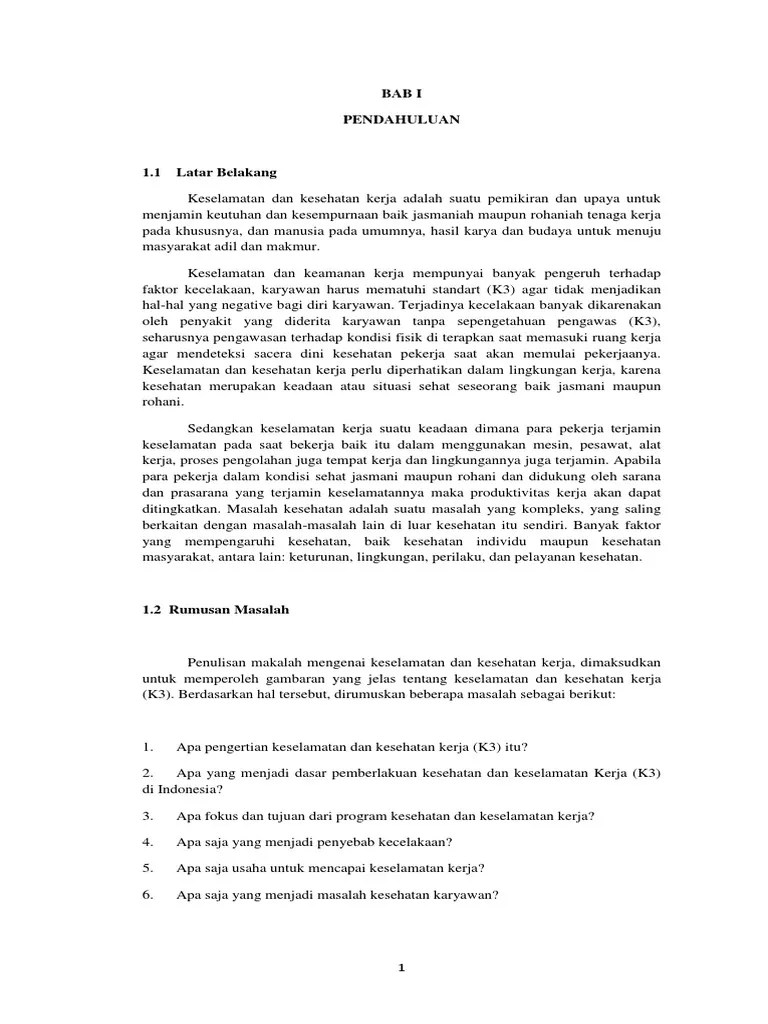 Makalah Kel - II Pentingnya, Tujuan Dan Manfaat Etika Dalam K3 | PDF