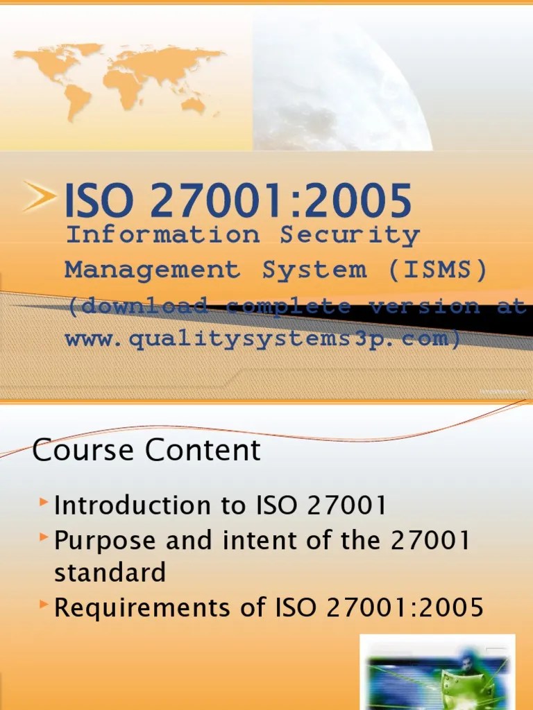 ISO 27001_ISMS Training Material