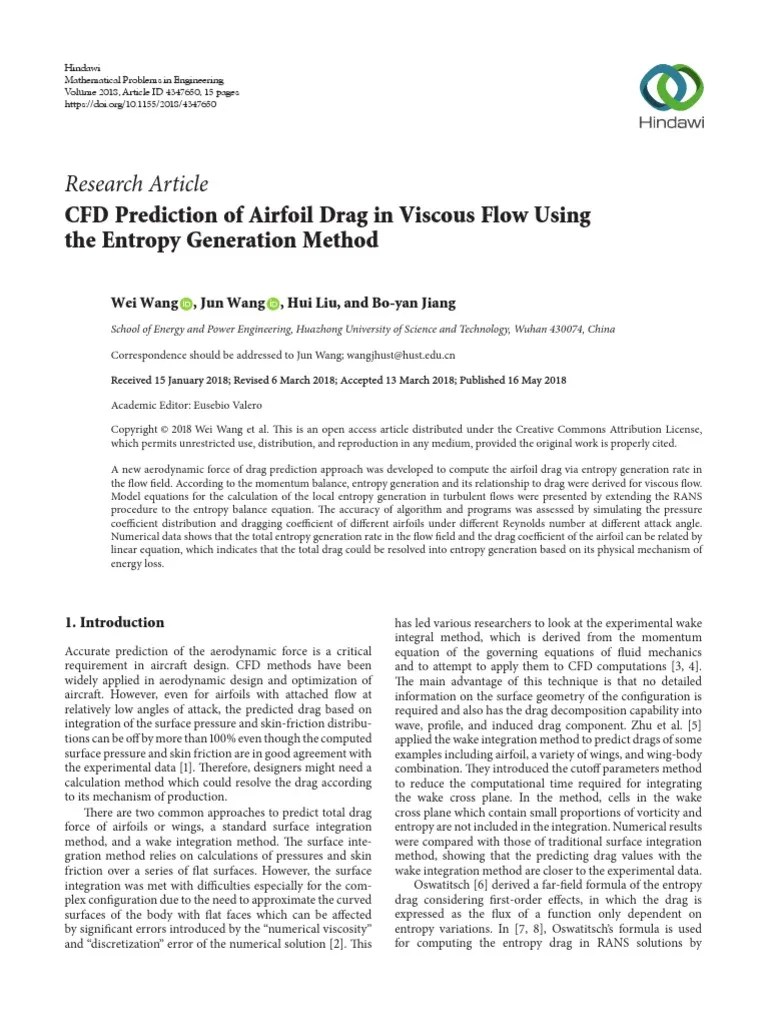 CFD Prediction of Airfoil Drag in Viscous Flow Using The Entropy