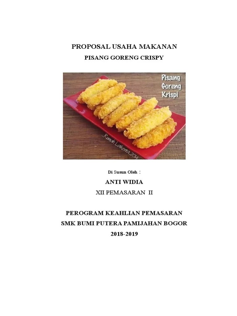 Proposal Pisang Goreng – Pigura