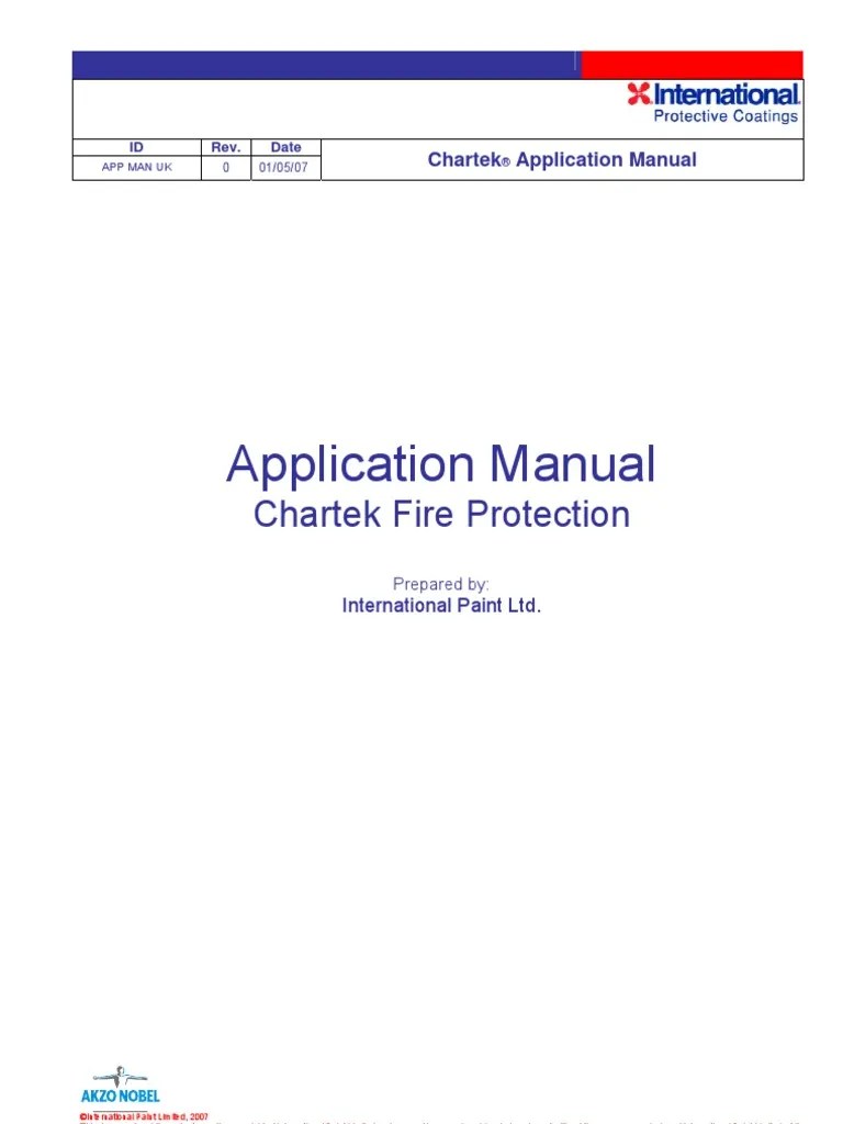 Chartek 7 8+1709 Application Manual Rev0 010507 Paint Copyright