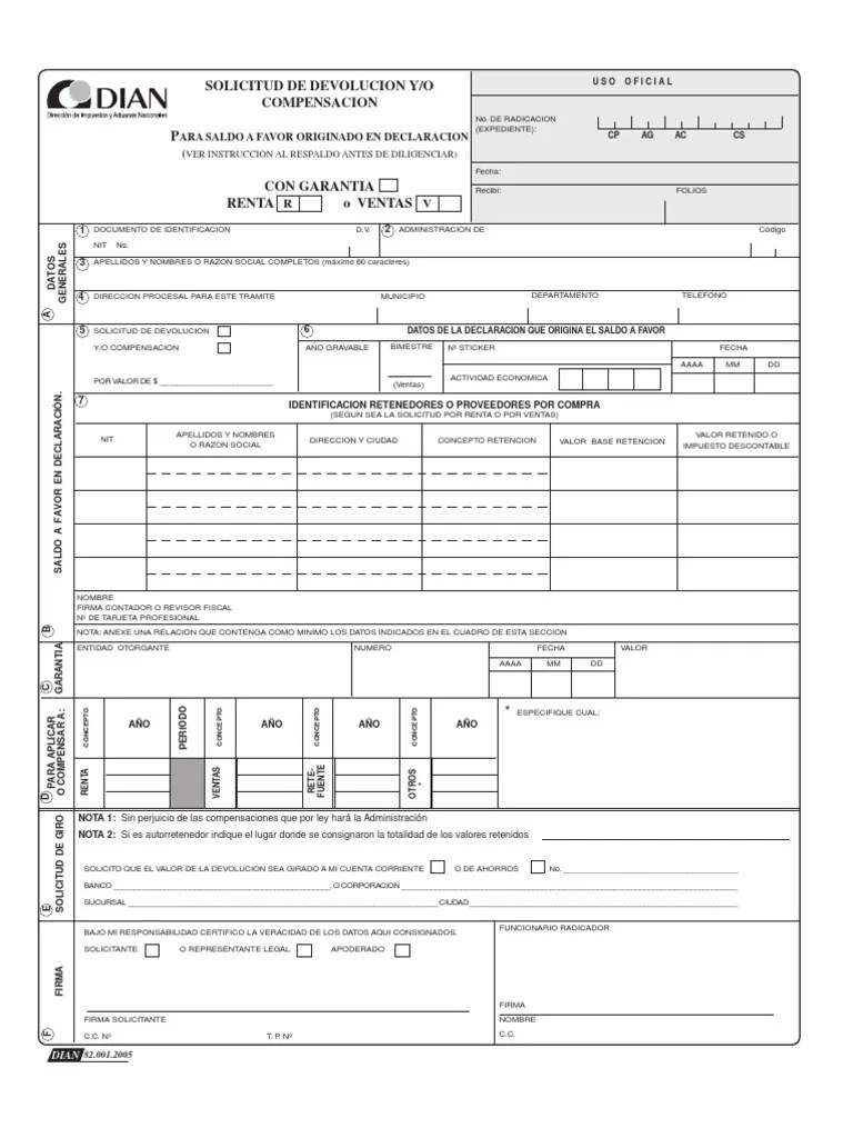 formato de devolucion