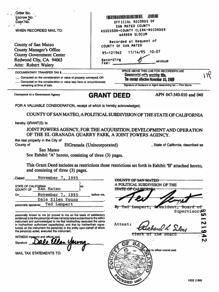 Recorded Grant Deed Dated 11.14.95 PDF