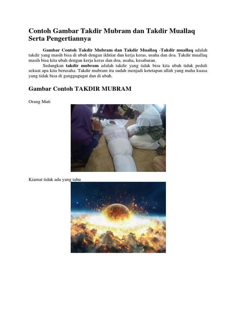 Contoh Gambar Takdir Mubram dan Takdir Muallaq Serta Pengertiannya.docx