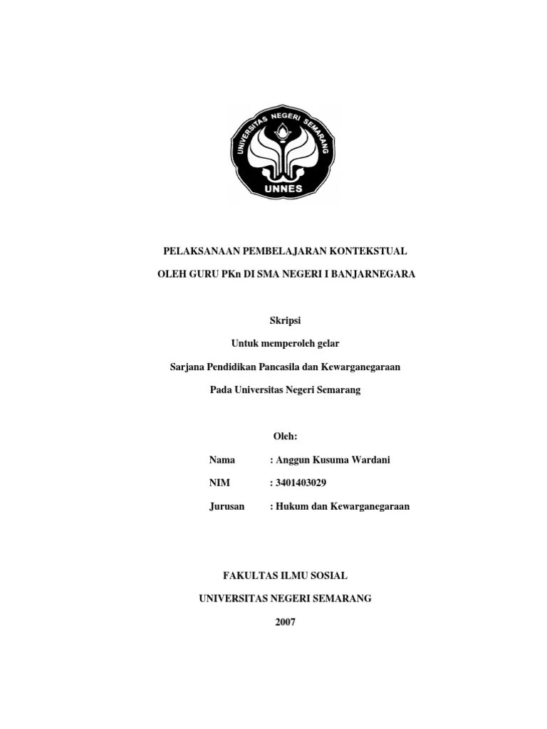 Skripsi Pkn | Pdf