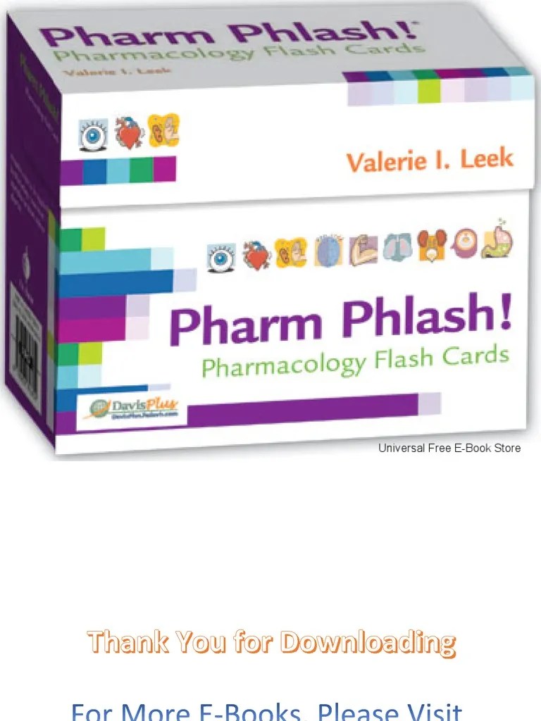 .ArchivetempPharm Phlash! Pharmacology Flash Cards, 1st Edition Medicine Medical Specialties