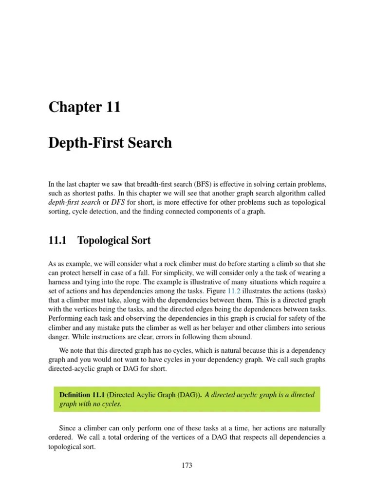 DFS Explained for Topological Sorting and Cycle Detection PDF