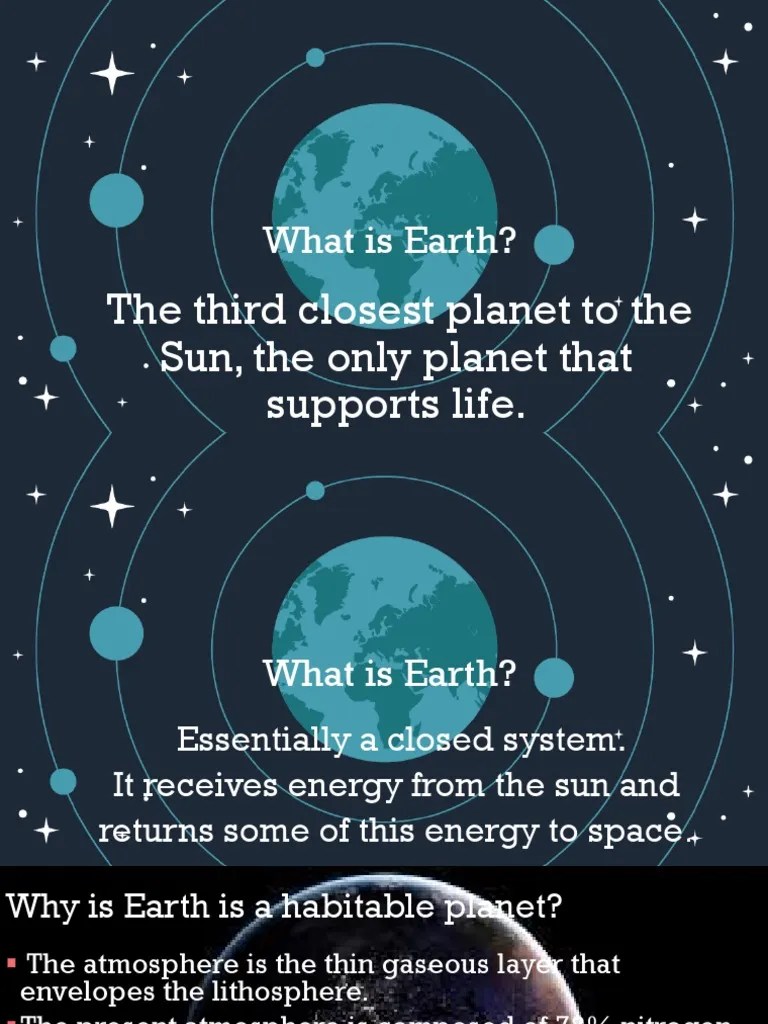 What Is Earth? The Third Closest To The Sun, The Only