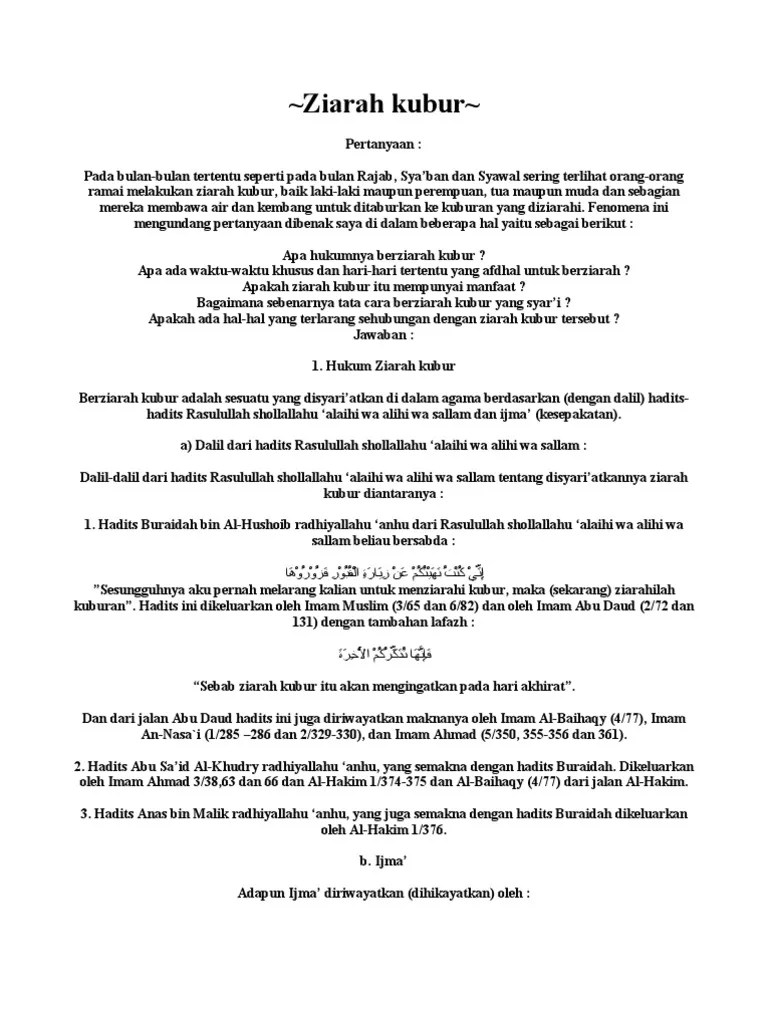 Ziarah Kubur | PDF