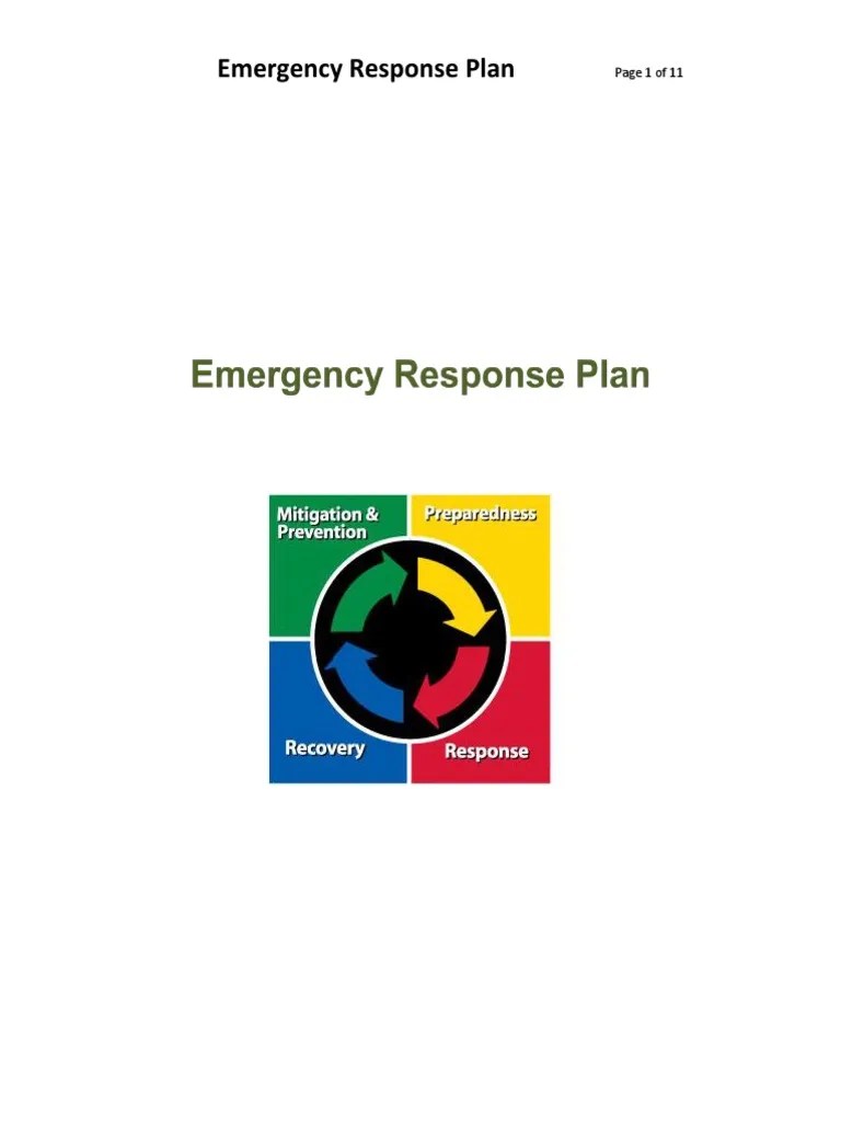 Emergency Response Plan For Construction SiteEdit PDF Emergency