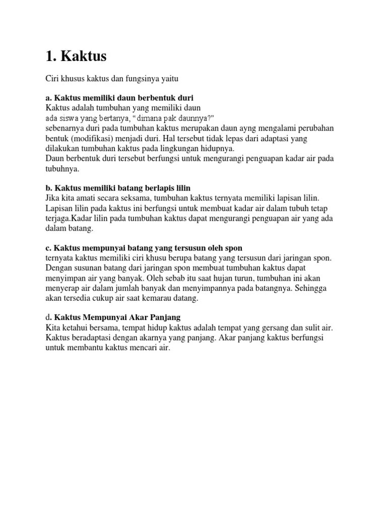 Batang Bunga Mawar Berduri Duri Ini Merupakan Bentuk Modifikasi