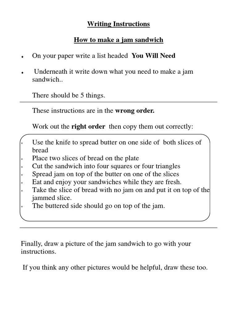How To Make A Jam Sandwich PDF PDF