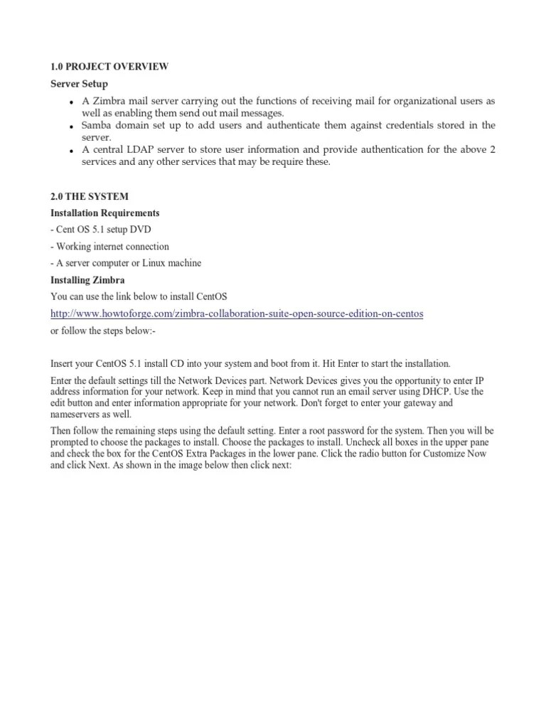 Setting Up Zimbra and Backup PDF Superuser Domain Name System