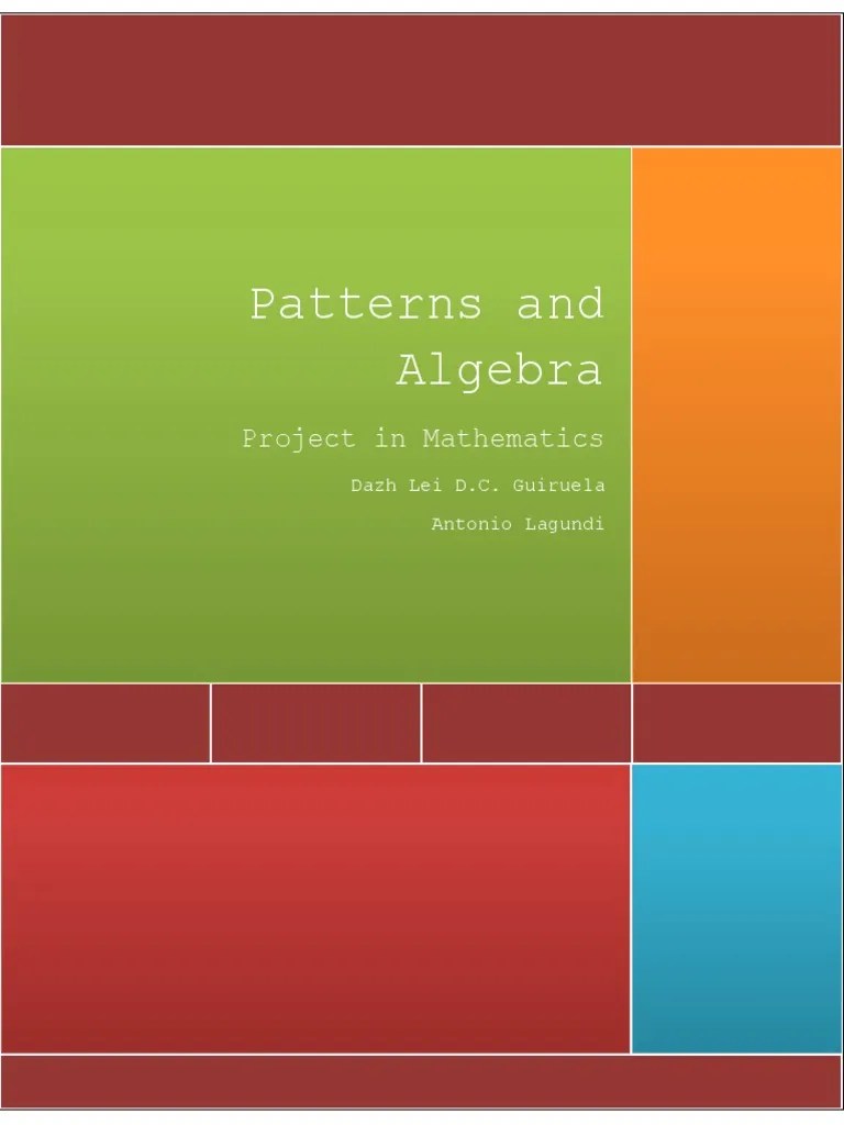 Lesson 1 Writing Rules For Sequences PDF Sequence Algebra