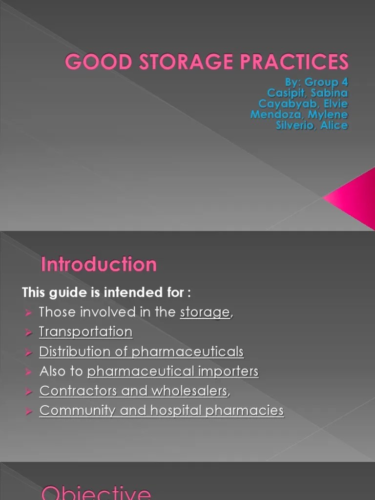 Good Storage Practices For Pharmaceuticals Edited Final PDF Shelf