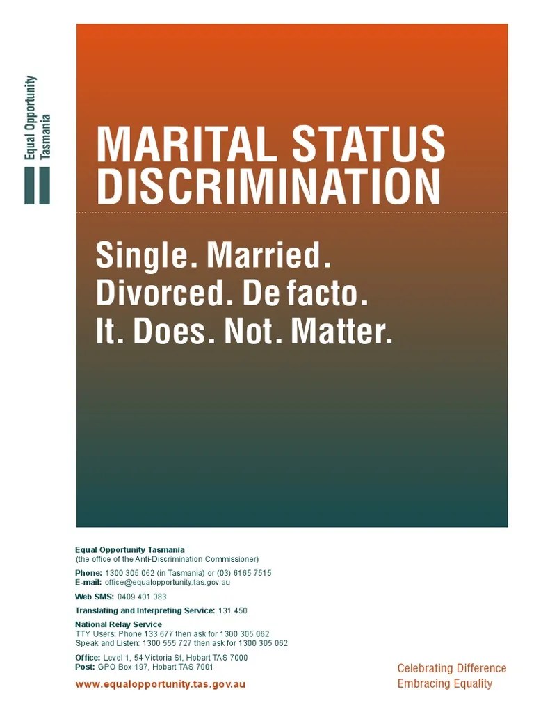 Marital Status Discrimination Understanding Your Rights and