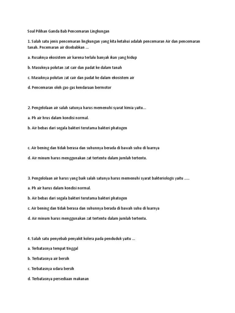 Pengelolaan Air Harus Yang Baik Salah Satunya Harus Memenuhi Syarat  Bakteriologis Yaitu – Belajar