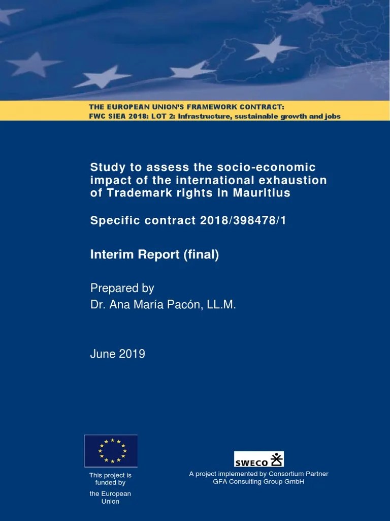 Study To Assess The SocioEconomic Impact of The International