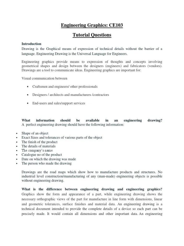 Guidelines for Effective Engineering Drawings Key Elements and